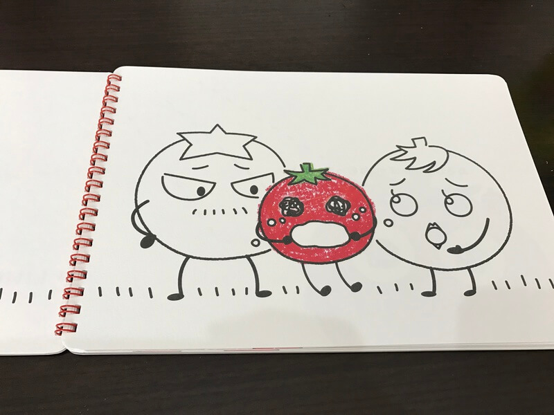 トマにんも主人公以外色がついてないことがおおい