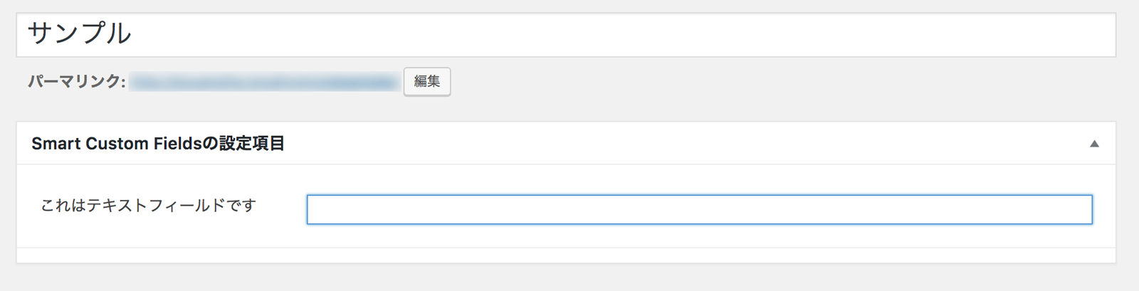 入力項目が表示されました