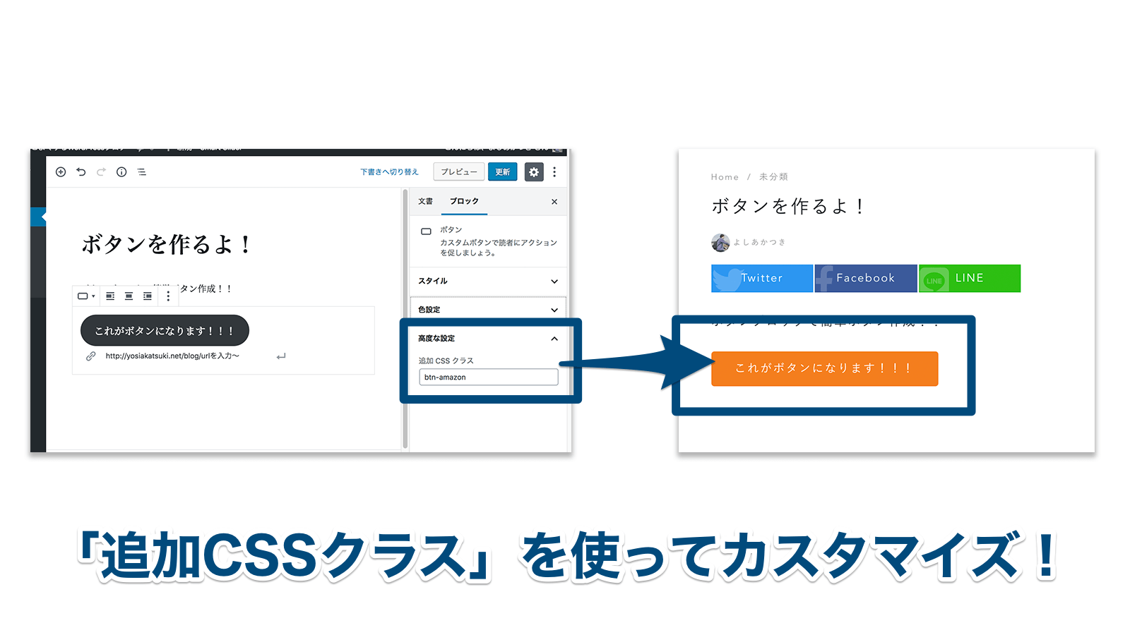 追加CSSクラスを使ったカスタマイズが便利！